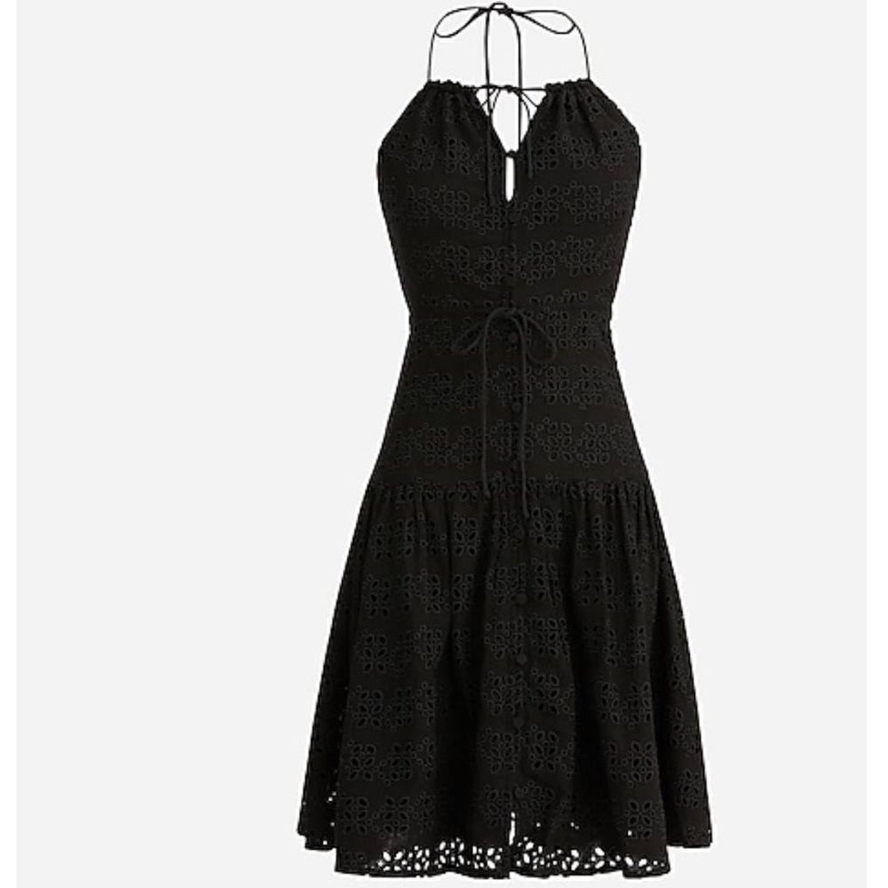 J Crew Anguilla Mini Halter Dress in Eyelet NWT